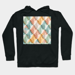 Geometric Repeating Pattern, pastel colours Hoodie